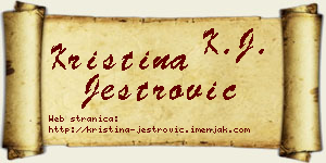 Kristina Jestrović vizit kartica